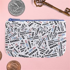 Embrace The Magic Inspirational Phrase Pattern Large Coin Purse from ArtsNow.com Front