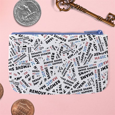 Embrace The Magic Inspirational Phrase Pattern Large Coin Purse from ArtsNow.com Back