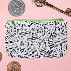 Embrace The Magic Inspirational Phrase Pattern Large Coin Purse from ArtsNow.com Back