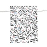 Embrace The Magic Inspirational Phrase Pattern Lightweight Drawstring Pouch (XL)