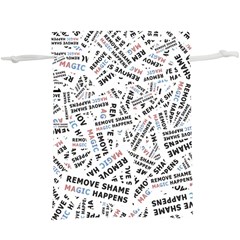 Embrace The Magic Inspirational Phrase Pattern Lightweight Drawstring Pouch (XL) from ArtsNow.com Back