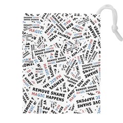 Embrace The Magic Inspirational Phrase Pattern Drawstring Pouch (4XL) from ArtsNow.com Front