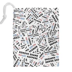 Embrace The Magic Inspirational Phrase Pattern Drawstring Pouch (4XL) from ArtsNow.com Back