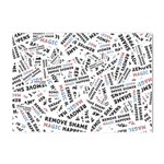 Embrace The Magic Inspirational Phrase Pattern Crystal Sticker (A4)