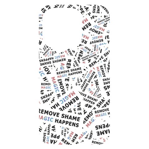 Embrace The Magic Inspirational Phrase Pattern iPhone 14 Pro Black UV Print Case from ArtsNow.com Front