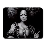 Vintage afro style doll illustration (IA&Human) Small Mousepad