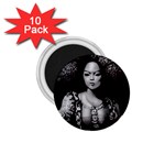 Vintage afro style doll illustration (IA&Human) 1.75  Magnets (10 pack) 