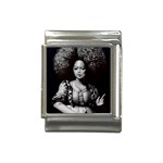 Vintage afro style doll illustration (IA&Human) Italian Charm (13mm)