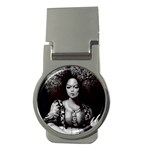 Vintage afro style doll illustration (IA&Human) Money Clips (Round) 