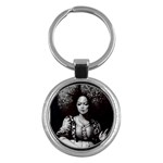 Vintage afro style doll illustration (IA&Human) Key Chain (Round)