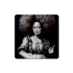 Vintage afro style doll illustration (IA&Human) Square Magnet