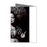 Vintage afro style doll illustration (IA&Human) Mini Greeting Cards (Pkg of 8)