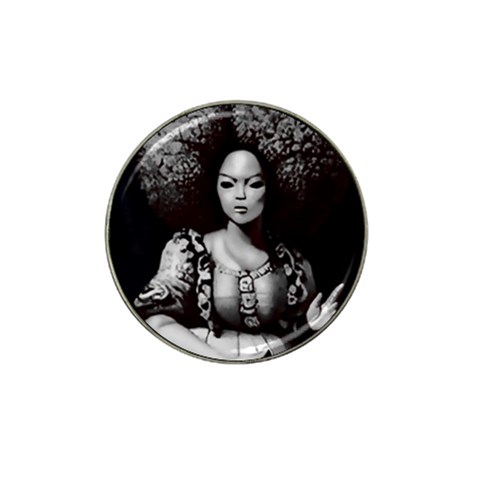 Vintage afro style doll illustration (IA&Human) Hat Clip Ball Marker (10 pack) from ArtsNow.com Front