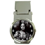 Vintage afro style doll illustration (IA&Human) Money Clip Watches