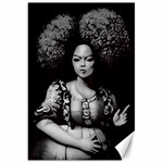 Vintage afro style doll illustration (IA&Human) Canvas 20  x 30 