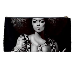 Vintage afro style doll illustration (IA&Human) Pencil Case from ArtsNow.com Back