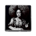 Vintage afro style doll illustration (IA&Human) Memory Card Reader (Square 5 Slot)