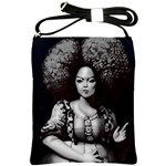 Vintage afro style doll illustration (IA&Human) Shoulder Sling Bag