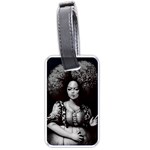 Vintage afro style doll illustration (IA&Human) Luggage Tag (one side)