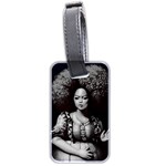 Vintage afro style doll illustration (IA&Human) Luggage Tag (two sides)