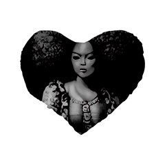 Vintage afro style doll illustration (IA&Human) Standard 16  Premium Heart Shape Cushions from ArtsNow.com Back