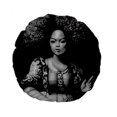 Vintage afro style doll illustration (IA&Human) Standard 15  Premium Flano Round Cushions from ArtsNow.com Front