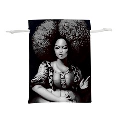 Vintage afro style doll illustration (IA&Human) Lightweight Drawstring Pouch (S) from ArtsNow.com Front