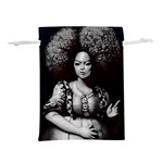 Vintage afro style doll illustration (IA&Human) Lightweight Drawstring Pouch (L)