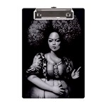 Vintage afro style doll illustration (IA&Human) A5 Acrylic Clipboard