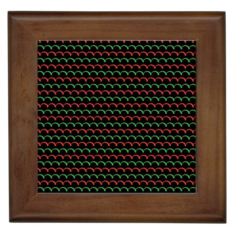 Geometric Abstract Pattern Line Framed Tile from ArtsNow.com Front