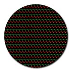 Geometric Abstract Pattern Line Round Mousepad