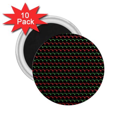 Geometric Abstract Pattern Line 2.25  Magnets (10 pack)  from ArtsNow.com Front