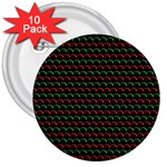 Geometric Abstract Pattern Line 3  Buttons (10 pack) 