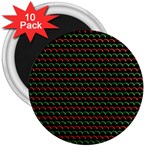 Geometric Abstract Pattern Line 3  Magnets (10 pack) 