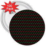 Geometric Abstract Pattern Line 3  Buttons (100 pack) 