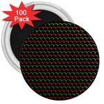 Geometric Abstract Pattern Line 3  Magnets (100 pack)