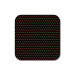 Geometric Abstract Pattern Line Rubber Square Coaster (4 pack)