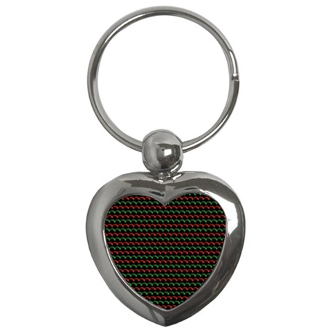 Geometric Abstract Pattern Line Key Chain (Heart) from ArtsNow.com Front