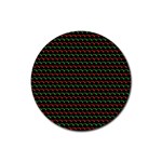 Geometric Abstract Pattern Line Rubber Coaster (Round)