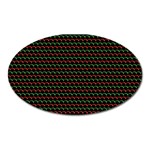 Geometric Abstract Pattern Line Oval Magnet