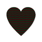 Geometric Abstract Pattern Line Heart Magnet