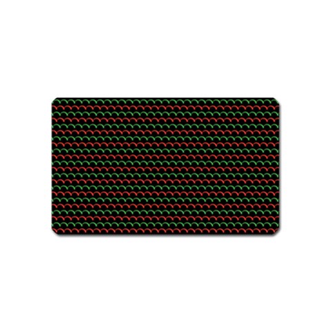 Geometric Abstract Pattern Line Magnet (Name Card) from ArtsNow.com Front