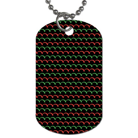 Geometric Abstract Pattern Line Dog Tag (One Side) from ArtsNow.com Front