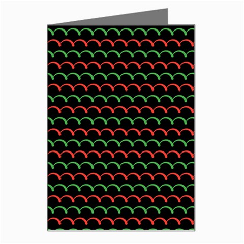 Geometric Abstract Pattern Line Greeting Card from ArtsNow.com Left