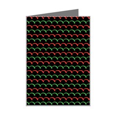 Geometric Abstract Pattern Line Mini Greeting Card from ArtsNow.com Left