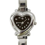 Geometric Abstract Pattern Line Heart Italian Charm Watch