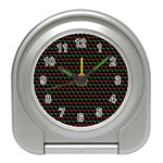 Geometric Abstract Pattern Line Travel Alarm Clock