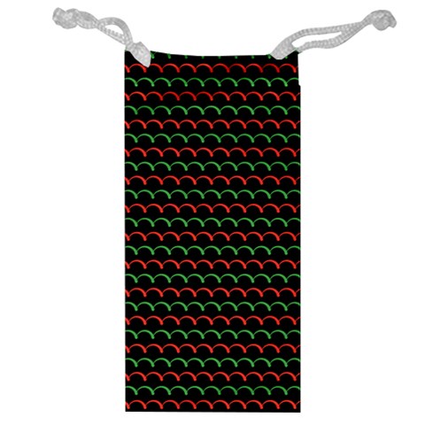 Geometric Abstract Pattern Line Jewelry Bag from ArtsNow.com Front