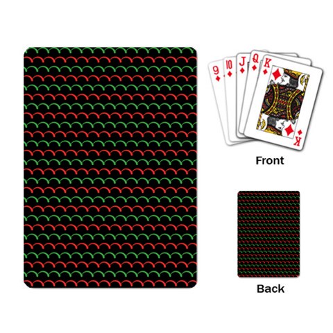 Geometric Abstract Pattern Line Playing Cards Single Design (Rectangle) from ArtsNow.com Back