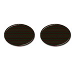 Geometric Abstract Pattern Line Cufflinks (Oval)